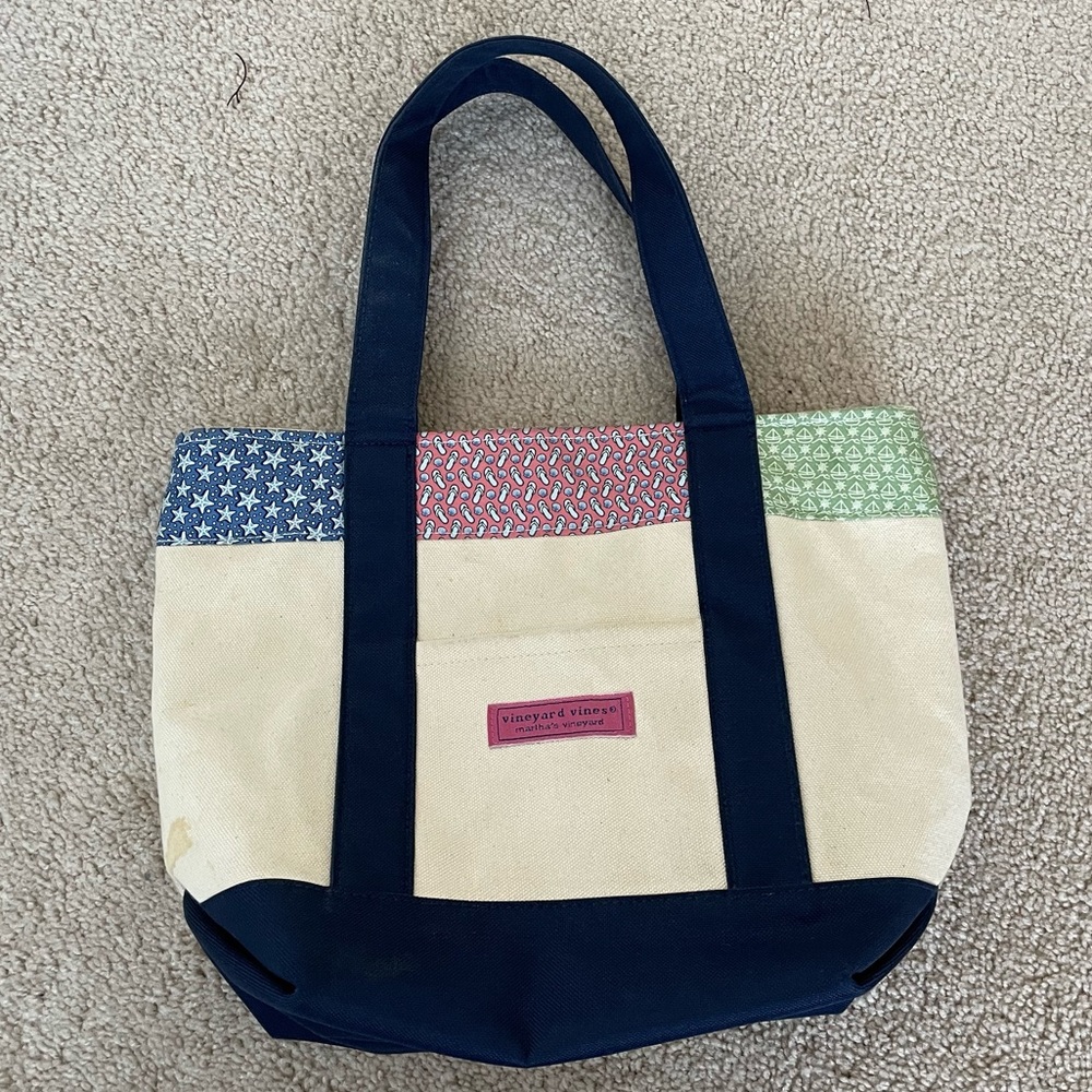 Vineyard Vines Patchwork Mini Tote
